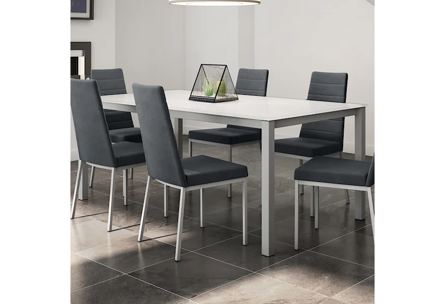 Urban Bennington Table with Glass Top by Amisco at Esprit Decor Home Furnishings